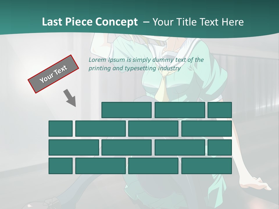 A Woman Sitting On The Ground In A Train Station PowerPoint Template