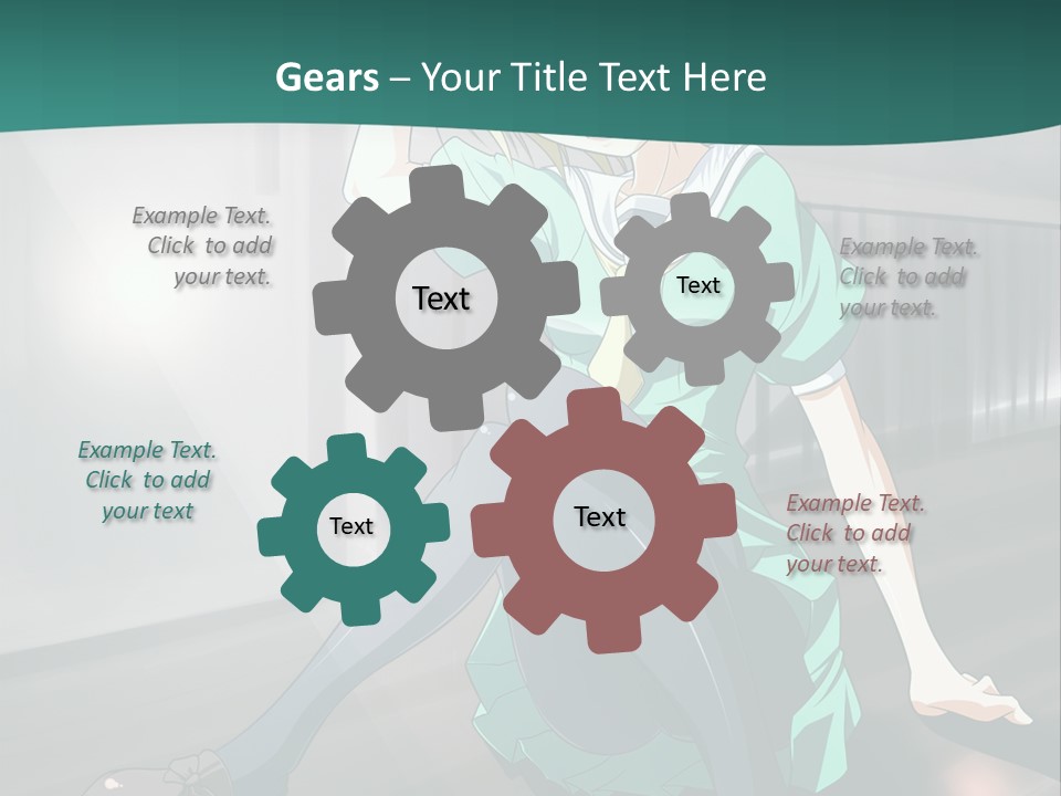 A Woman Sitting On The Ground In A Train Station PowerPoint Template