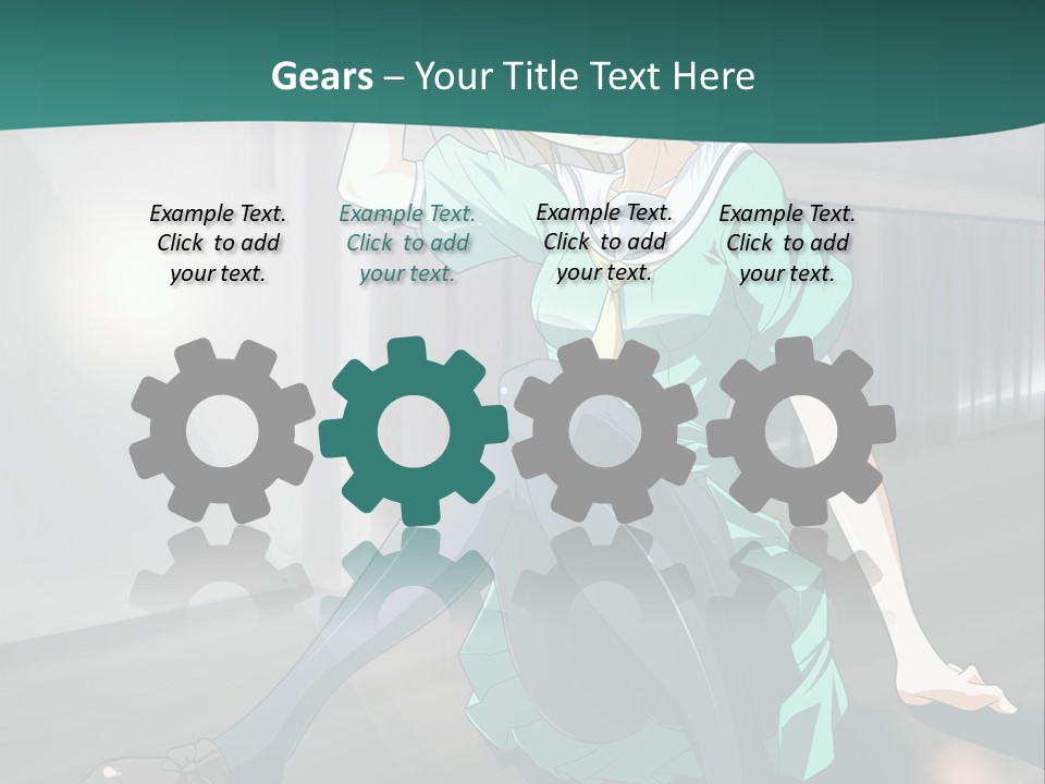 A Woman Sitting On The Ground In A Train Station PowerPoint Template