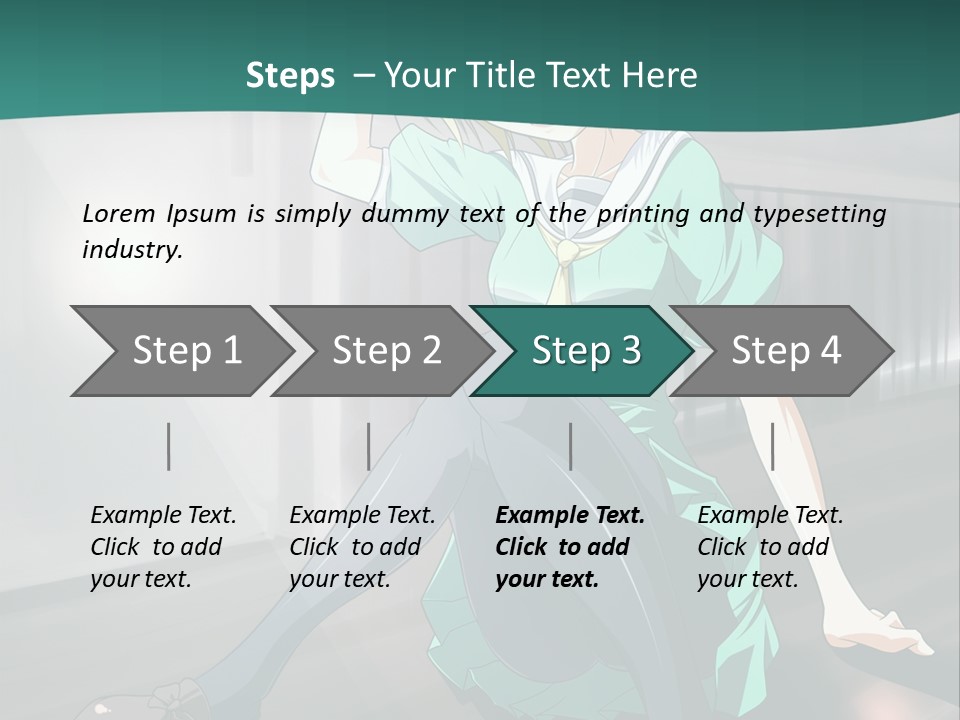 A Woman Sitting On The Ground In A Train Station PowerPoint Template