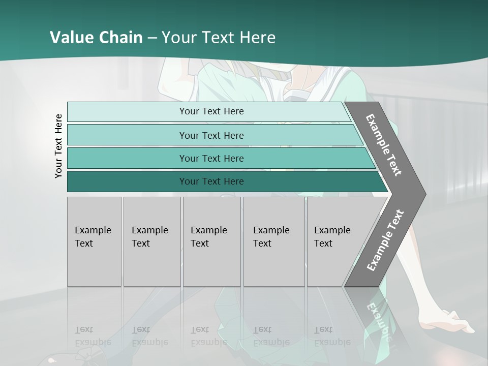 A Woman Sitting On The Ground In A Train Station PowerPoint Template