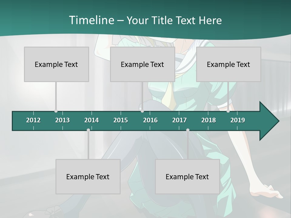 A Woman Sitting On The Ground In A Train Station PowerPoint Template