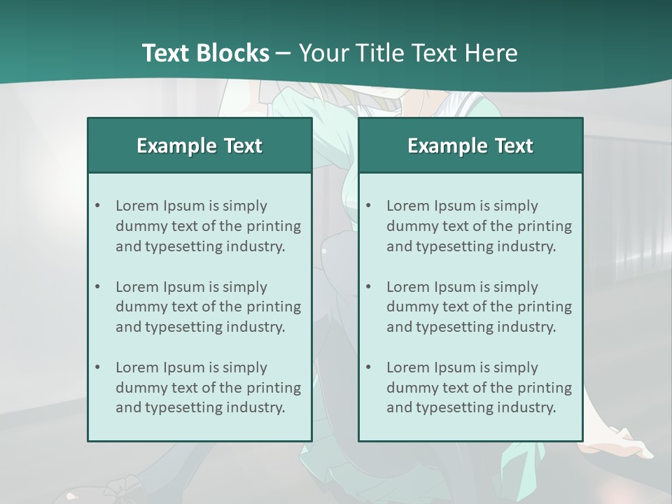 A Woman Sitting On The Ground In A Train Station PowerPoint Template
