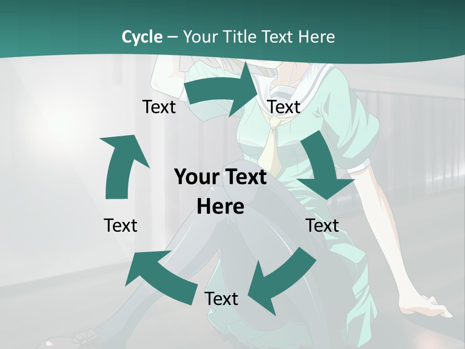 A Woman Sitting On The Ground In A Train Station PowerPoint Template
