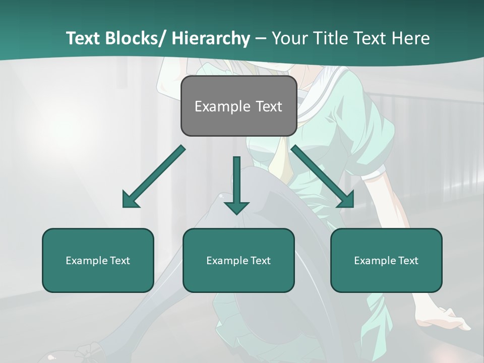 A Woman Sitting On The Ground In A Train Station PowerPoint Template