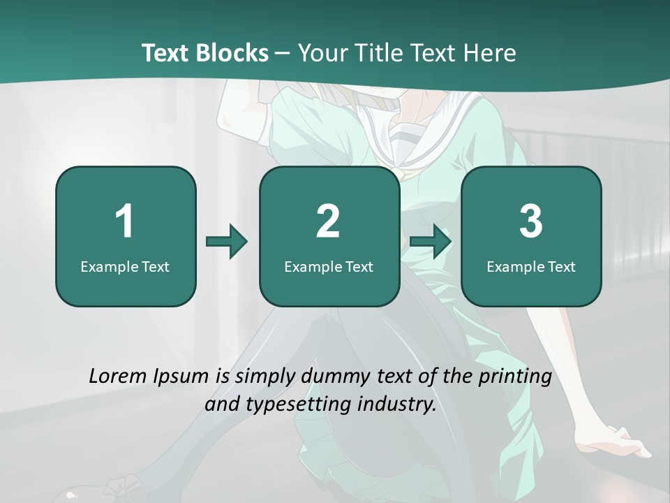 A Woman Sitting On The Ground In A Train Station PowerPoint Template