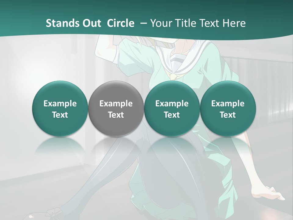 A Woman Sitting On The Ground In A Train Station PowerPoint Template