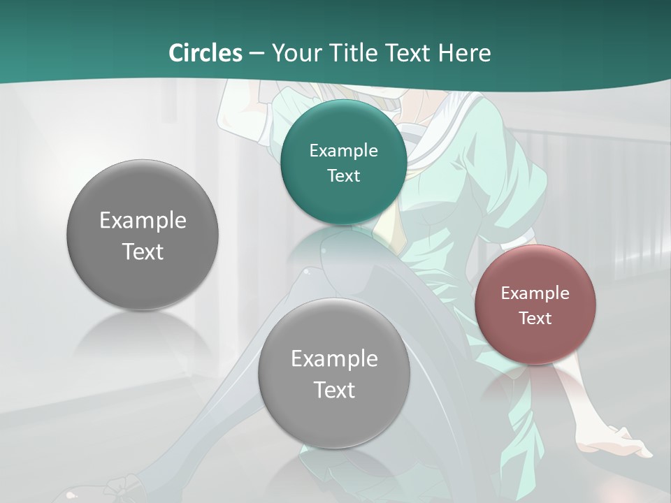 A Woman Sitting On The Ground In A Train Station PowerPoint Template