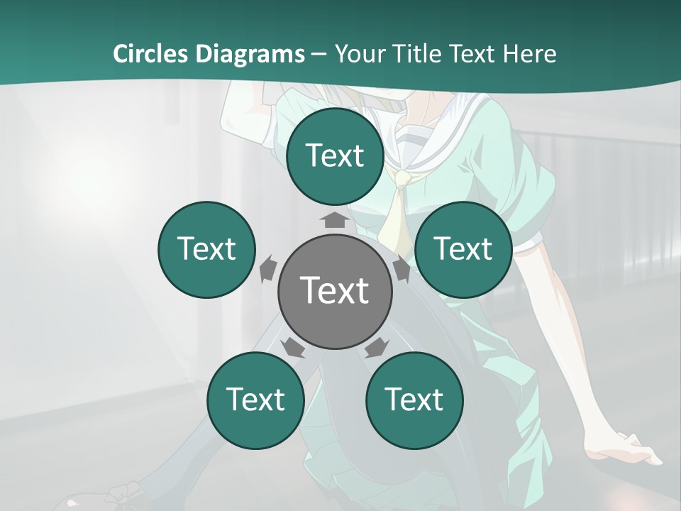 A Woman Sitting On The Ground In A Train Station PowerPoint Template