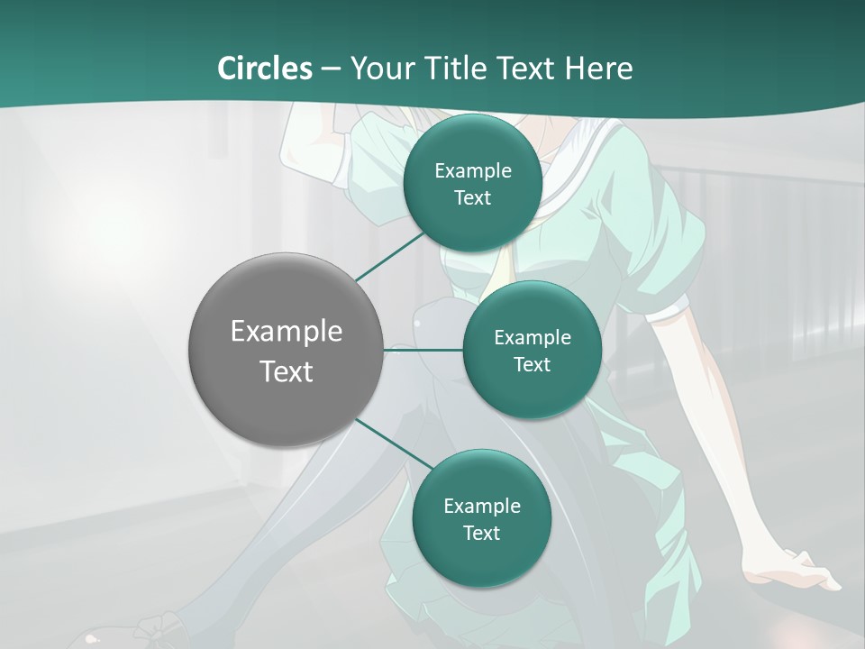 A Woman Sitting On The Ground In A Train Station PowerPoint Template