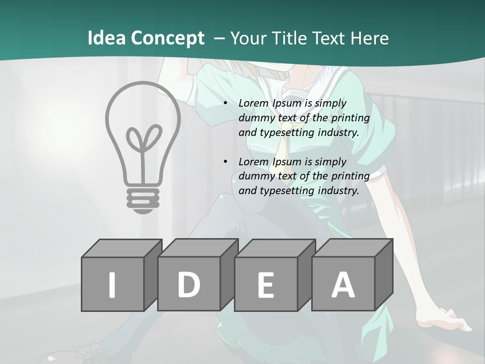 A Woman Sitting On The Ground In A Train Station PowerPoint Template