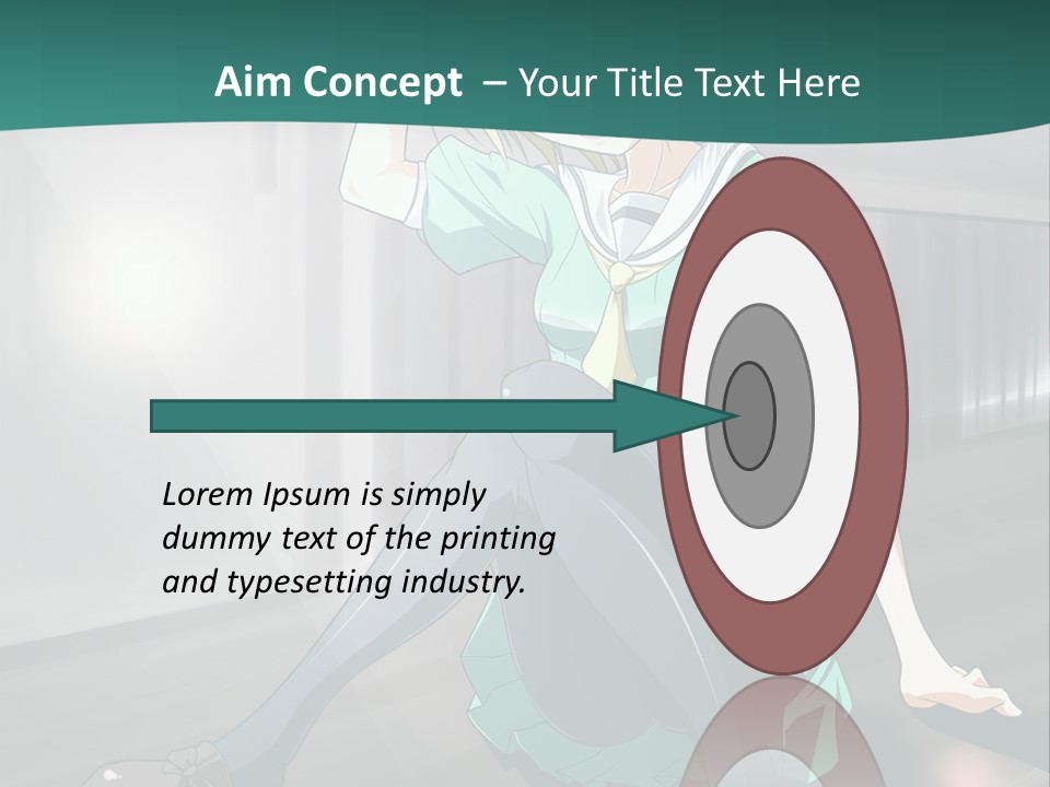 A Woman Sitting On The Ground In A Train Station PowerPoint Template