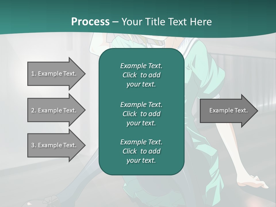 A Woman Sitting On The Ground In A Train Station PowerPoint Template