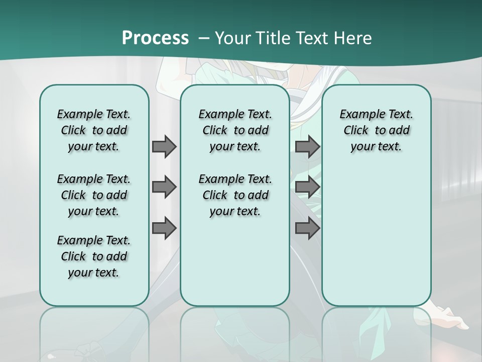 A Woman Sitting On The Ground In A Train Station PowerPoint Template