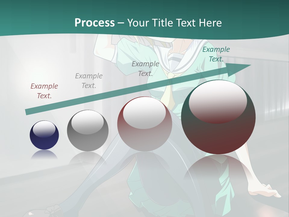 A Woman Sitting On The Ground In A Train Station PowerPoint Template