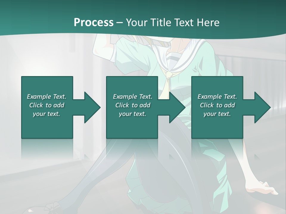 A Woman Sitting On The Ground In A Train Station PowerPoint Template