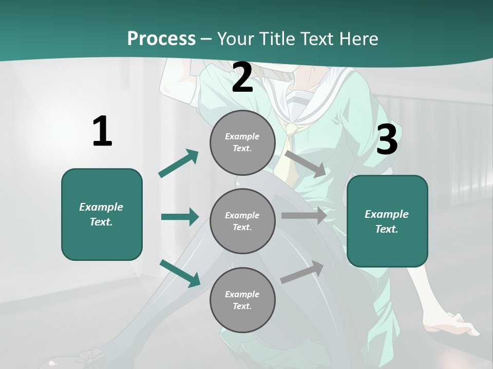 A Woman Sitting On The Ground In A Train Station PowerPoint Template