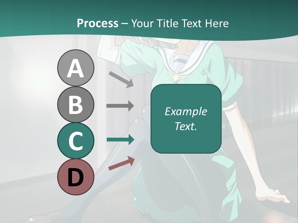 A Woman Sitting On The Ground In A Train Station PowerPoint Template
