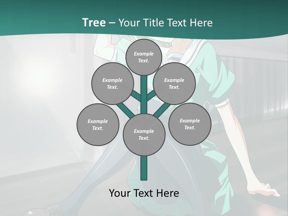 A Woman Sitting On The Ground In A Train Station PowerPoint Template