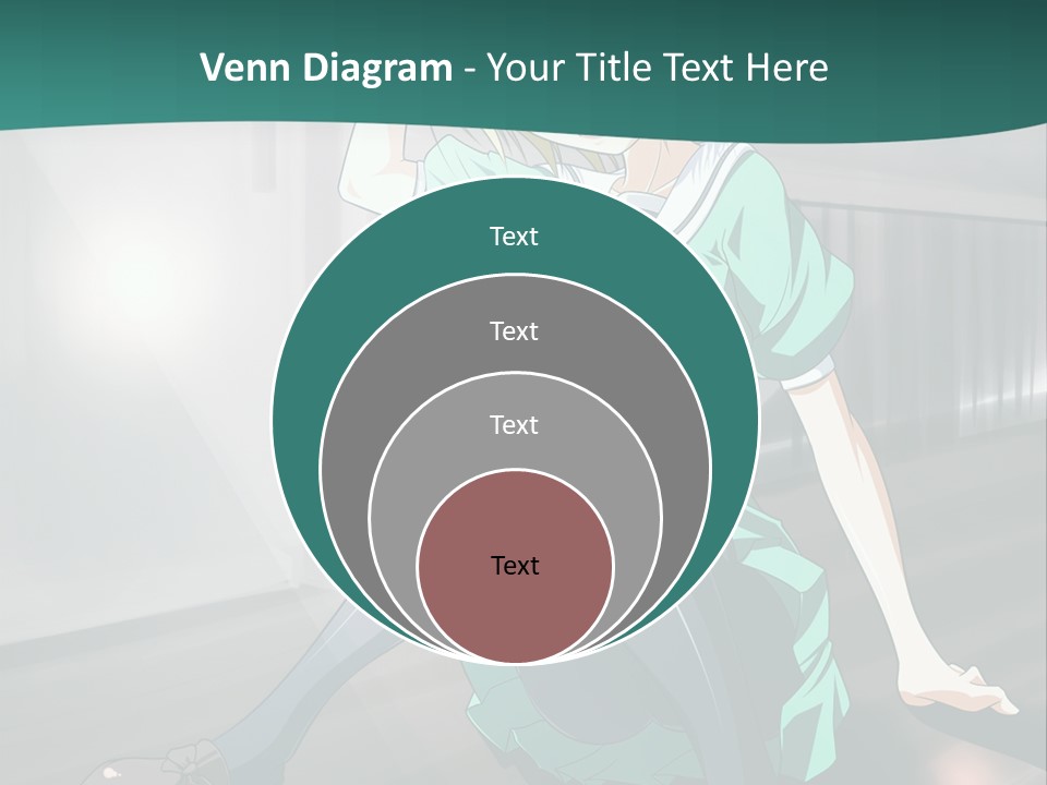 A Woman Sitting On The Ground In A Train Station PowerPoint Template
