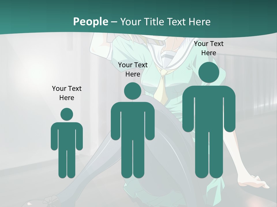 A Woman Sitting On The Ground In A Train Station PowerPoint Template