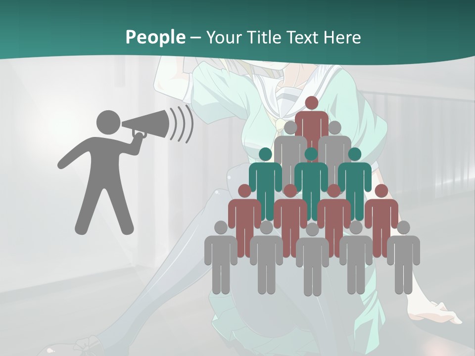 A Woman Sitting On The Ground In A Train Station PowerPoint Template