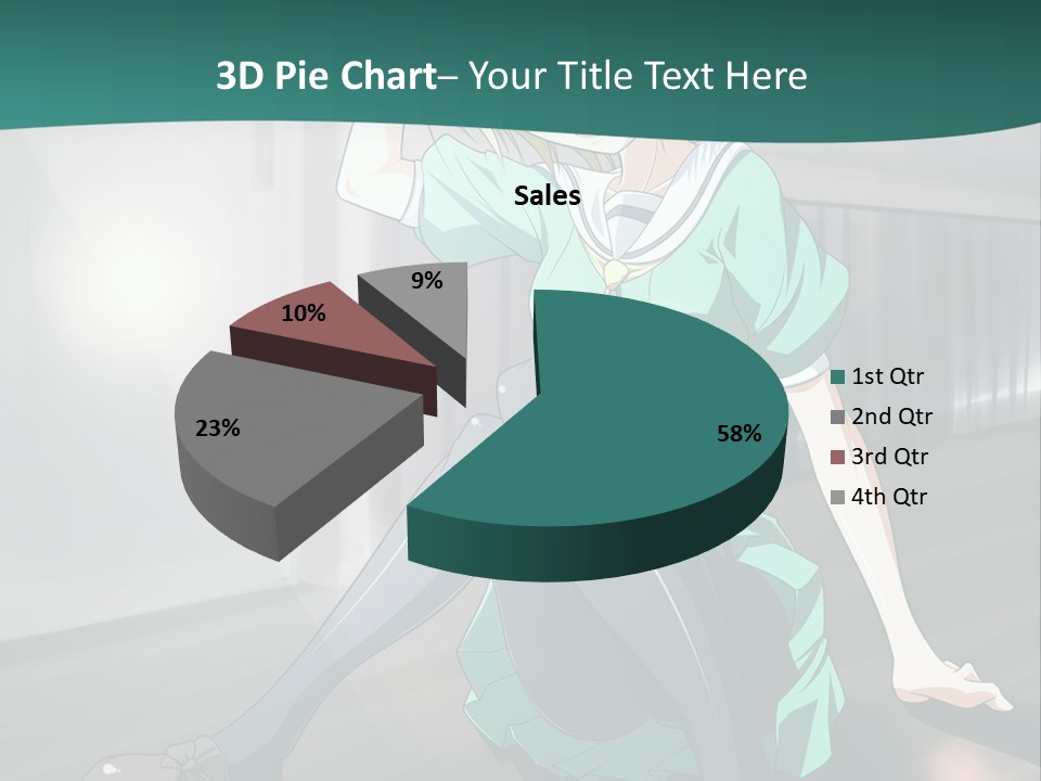 A Woman Sitting On The Ground In A Train Station PowerPoint Template