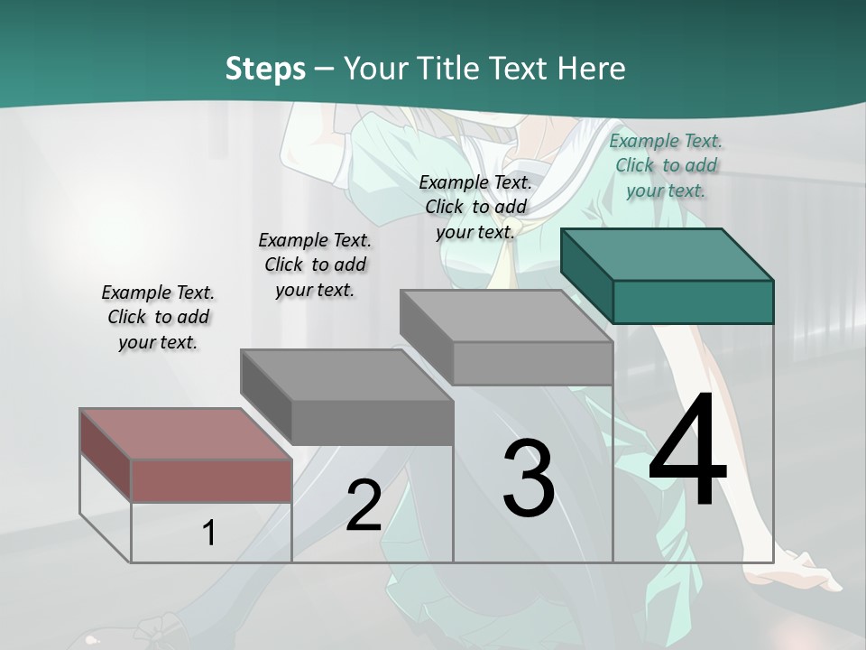 A Woman Sitting On The Ground In A Train Station PowerPoint Template