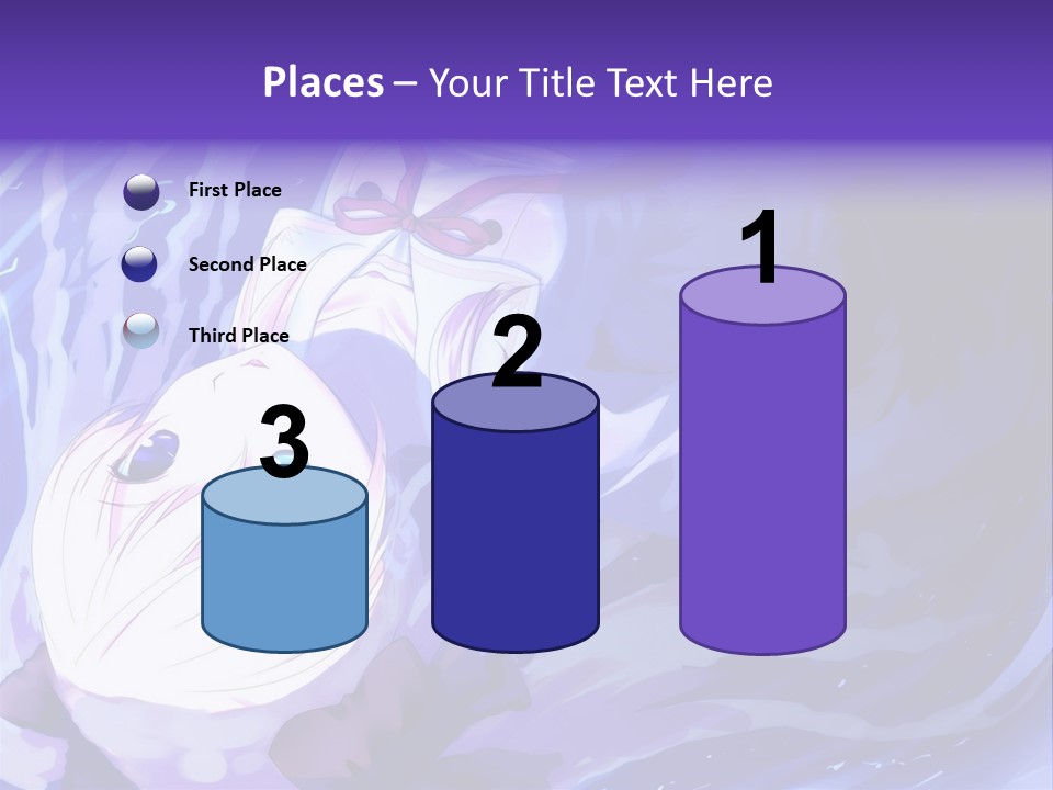 A Picture Of A Person In The Water With A Blue Background PowerPoint Template