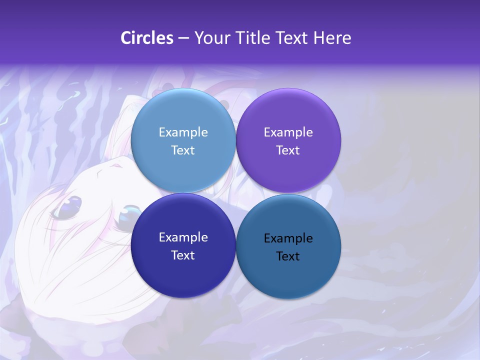 A Picture Of A Person In The Water With A Blue Background PowerPoint Template