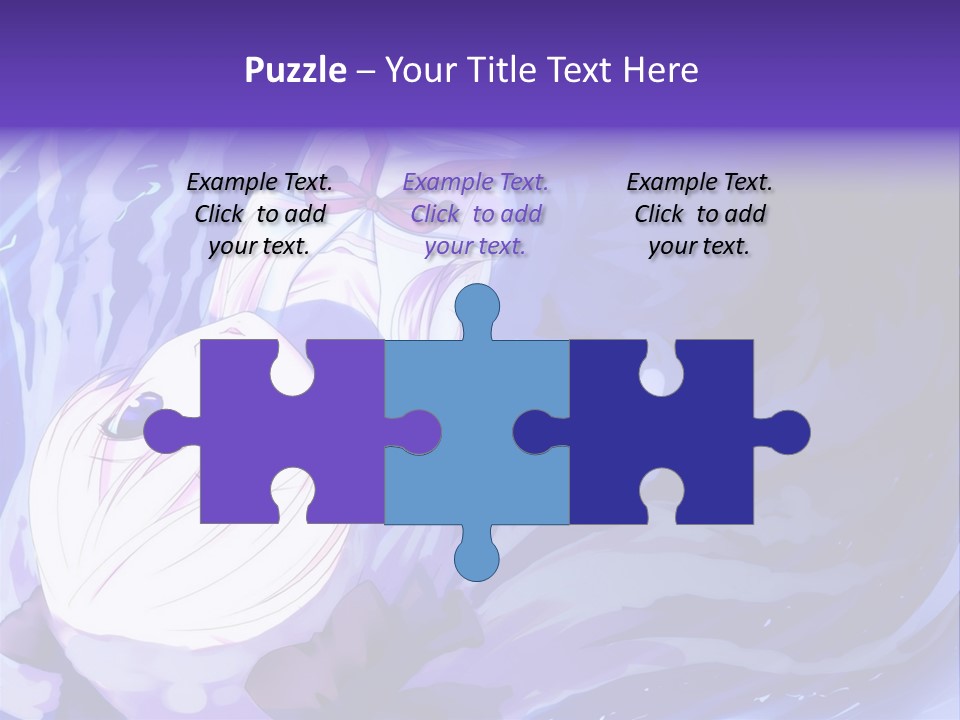 A Picture Of A Person In The Water With A Blue Background PowerPoint Template