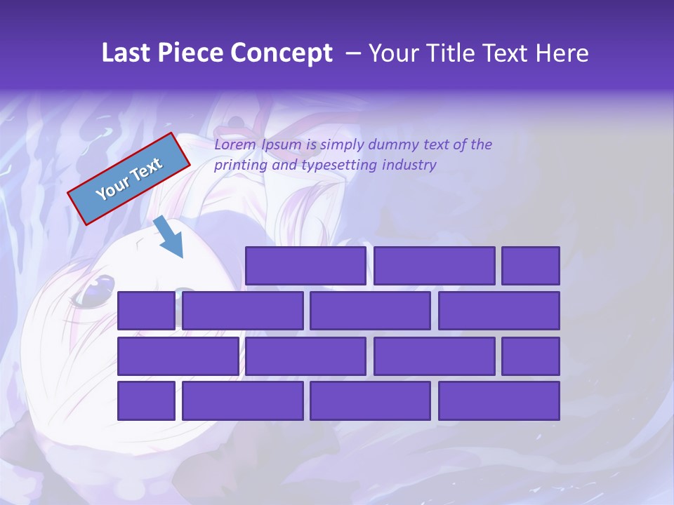 A Picture Of A Person In The Water With A Blue Background PowerPoint Template