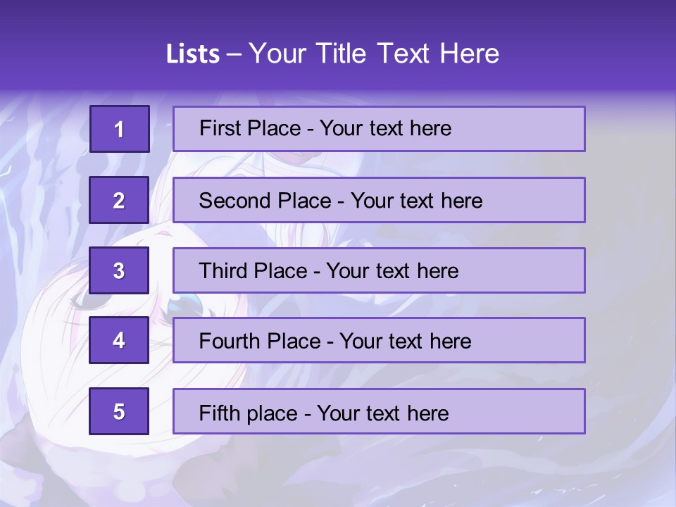 A Picture Of A Person In The Water With A Blue Background PowerPoint Template