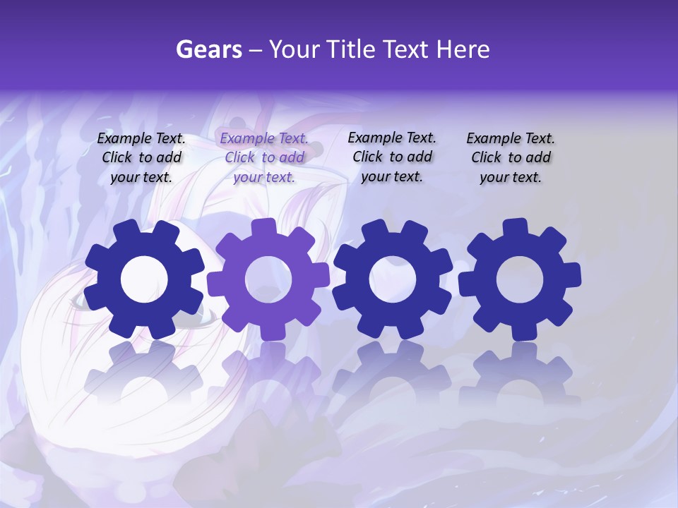 A Picture Of A Person In The Water With A Blue Background PowerPoint Template