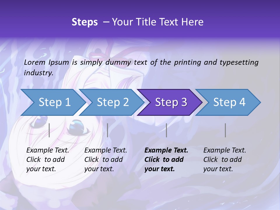 A Picture Of A Person In The Water With A Blue Background PowerPoint Template