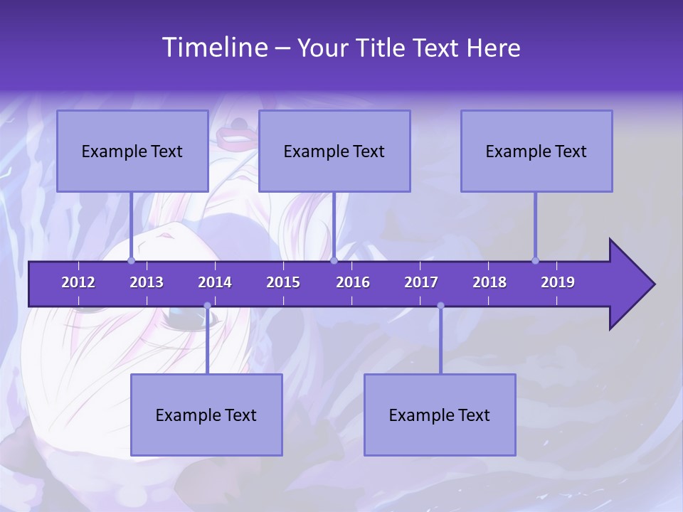 A Picture Of A Person In The Water With A Blue Background PowerPoint Template