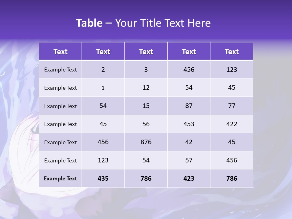 A Picture Of A Person In The Water With A Blue Background PowerPoint Template