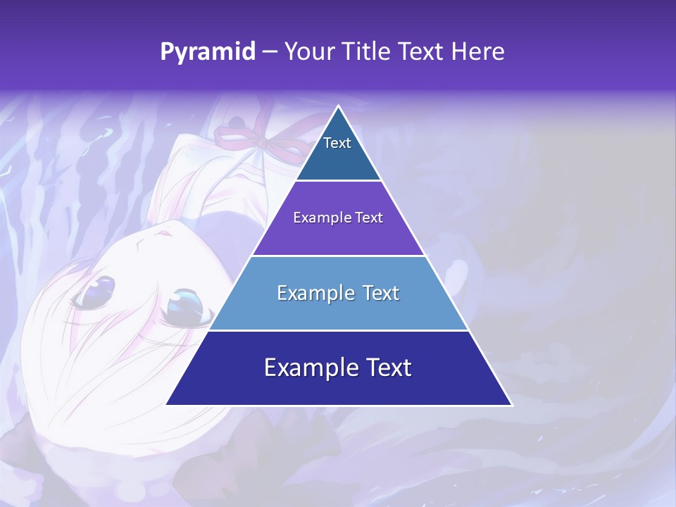 A Picture Of A Person In The Water With A Blue Background PowerPoint Template