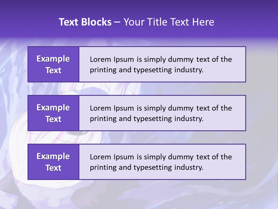 A Picture Of A Person In The Water With A Blue Background PowerPoint Template