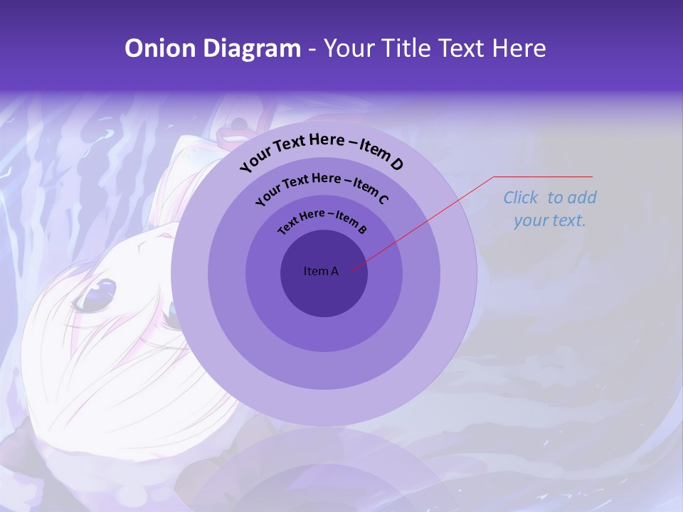 A Picture Of A Person In The Water With A Blue Background PowerPoint Template