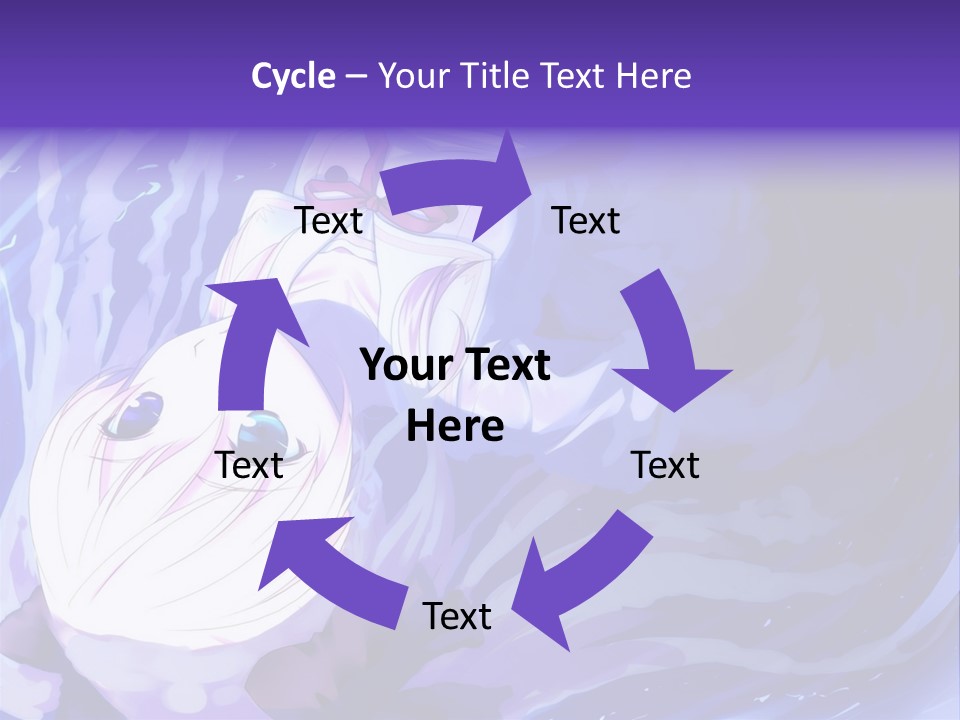 A Picture Of A Person In The Water With A Blue Background PowerPoint Template