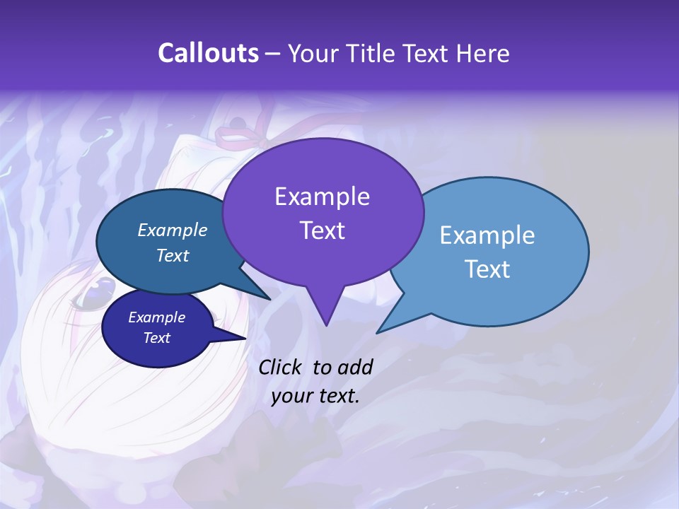 A Picture Of A Person In The Water With A Blue Background PowerPoint Template