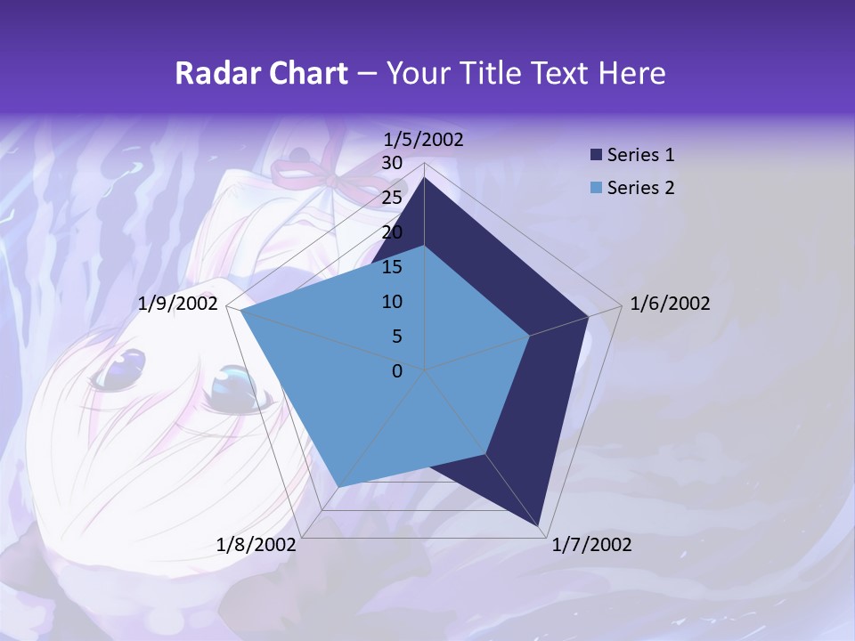 A Picture Of A Person In The Water With A Blue Background PowerPoint Template