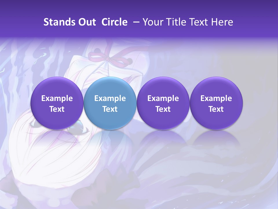 A Picture Of A Person In The Water With A Blue Background PowerPoint Template