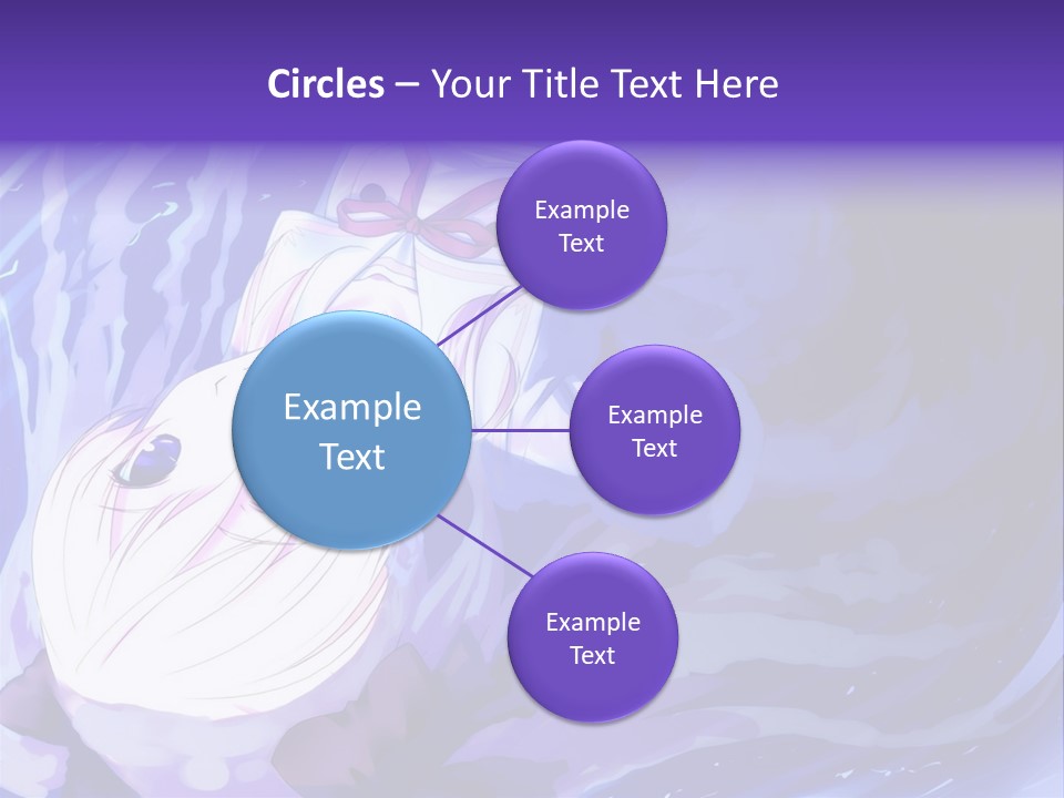 A Picture Of A Person In The Water With A Blue Background PowerPoint Template