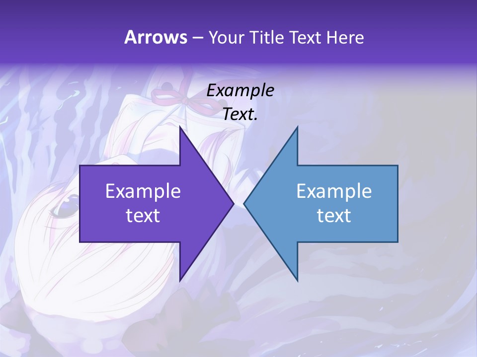 A Picture Of A Person In The Water With A Blue Background PowerPoint Template