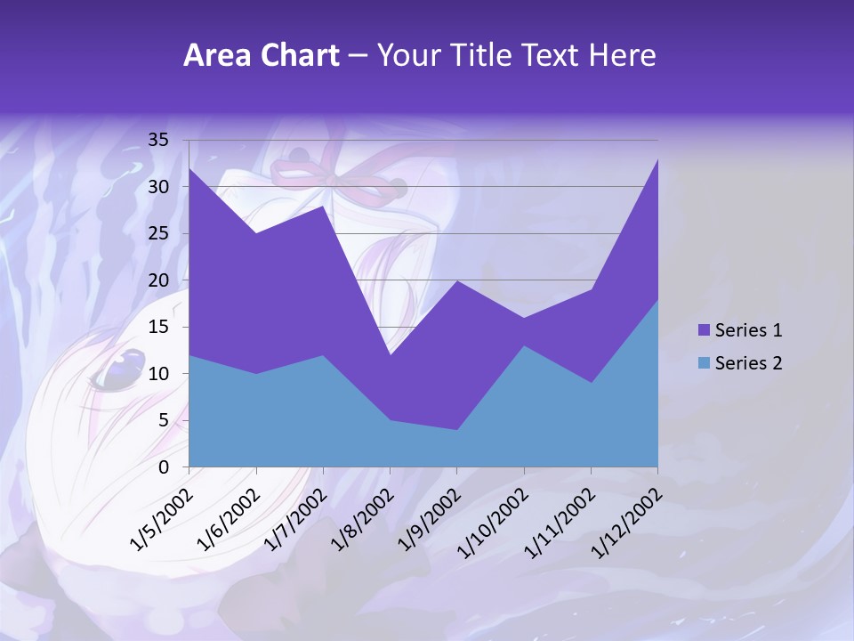 A Picture Of A Person In The Water With A Blue Background PowerPoint Template