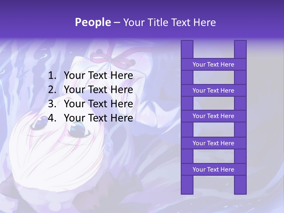 A Picture Of A Person In The Water With A Blue Background PowerPoint Template