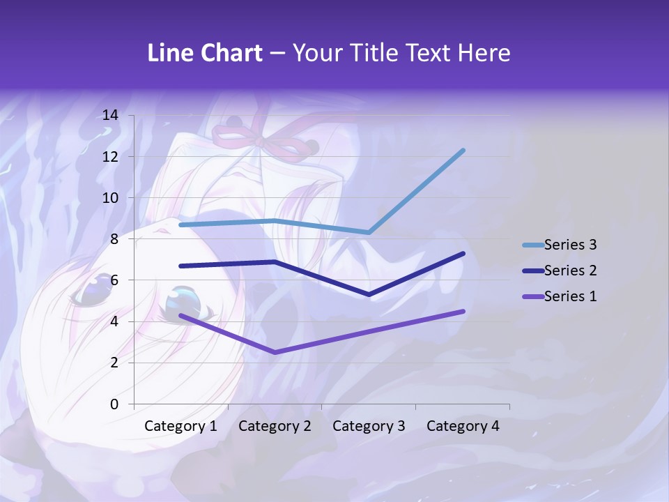 A Picture Of A Person In The Water With A Blue Background PowerPoint Template