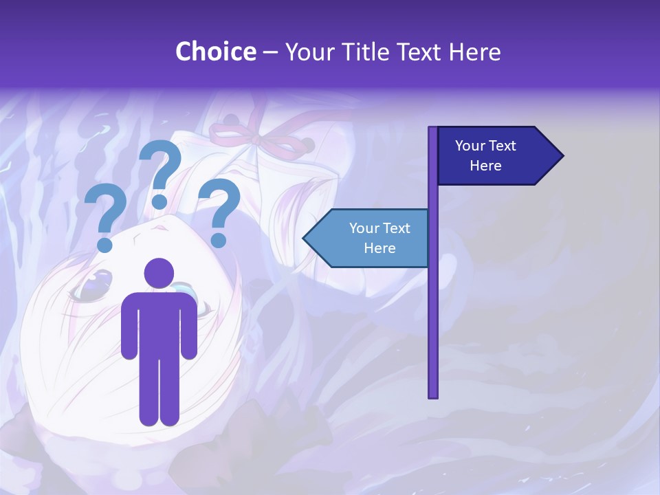 A Picture Of A Person In The Water With A Blue Background PowerPoint Template